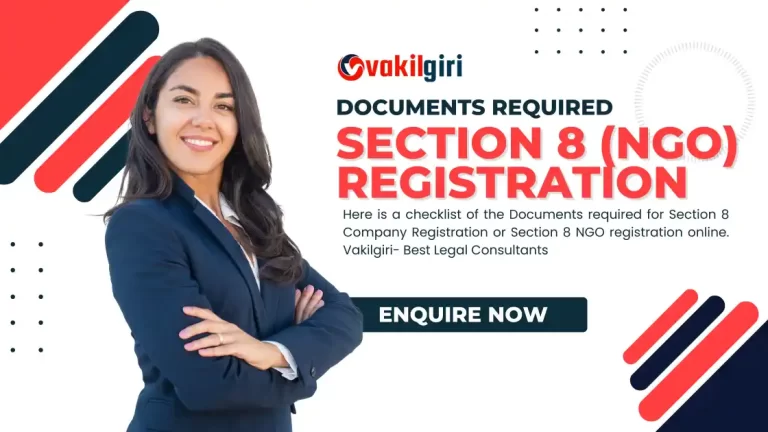 Documents for Section-8 (NGO) Registration